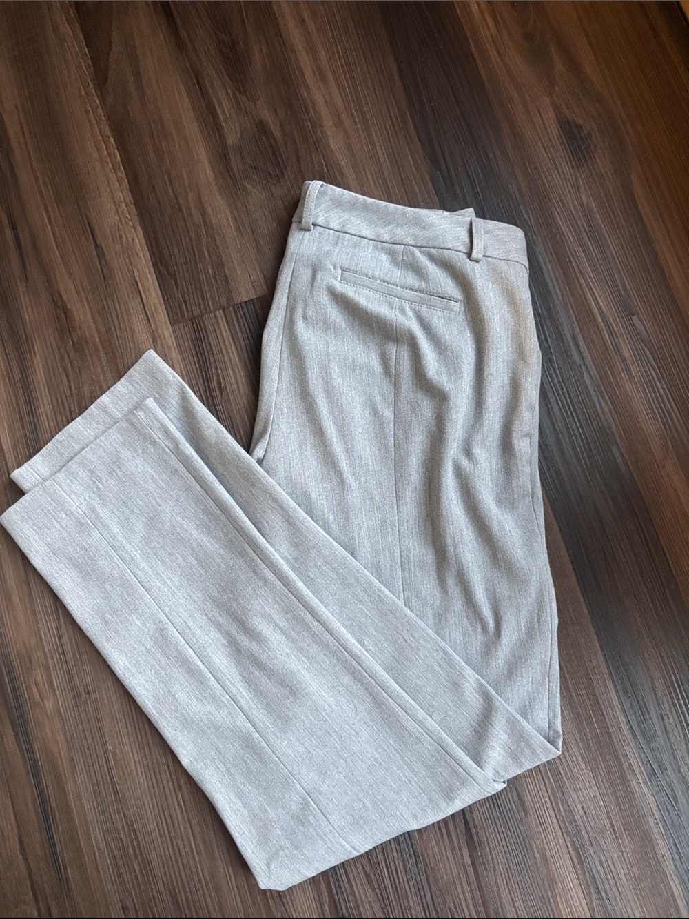 Express Columnist Gray Stretch Trouser | Size 8 Long | 32” Inseam